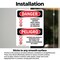 Signmission Flammable Vapors Keep Fire Away Bilingual Danger Sign, Vinyl Decal, 7in W x 10in L, 2PK OS-2PACK-DS-D-710-VS-1257 - alternate 4